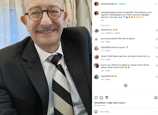 Ünlü oyuncu Naşit Özcan hayatını kaybetti