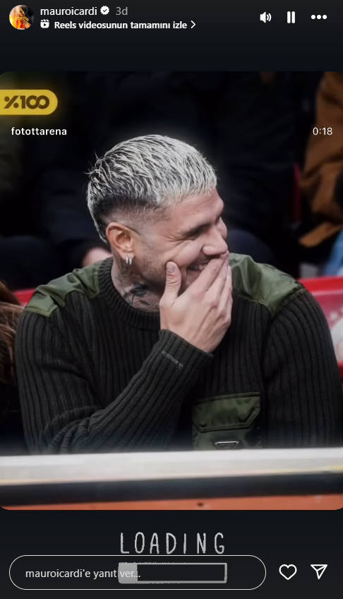 Maç biter bitmez telefona sarıldı! Icardi'den Fenerbahçe'ye bomba gönderme