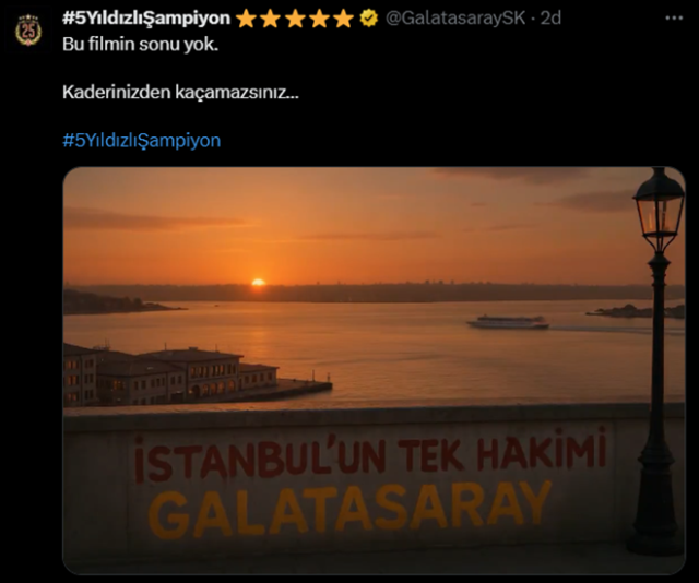 Galatasaray'dan peş peşe şampiyonluk paylaşımları! Rakiplerine büyük gönderme