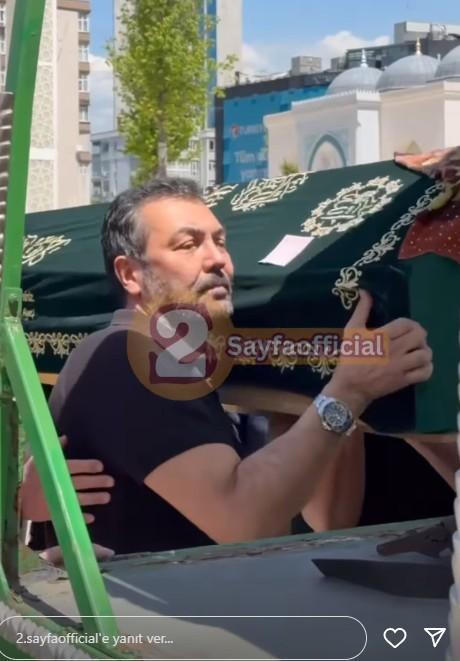 Aslıhan ve Saruhan Hünel'in annelerini son yolculuğuna uğurladı