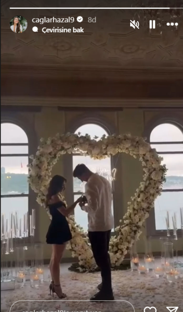 Samet Akaydın ve Hazal Çağlar evlenme teklifi