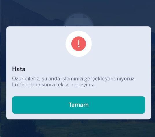 Garanti BBVA mobil uygulamasına erişim sorunu
