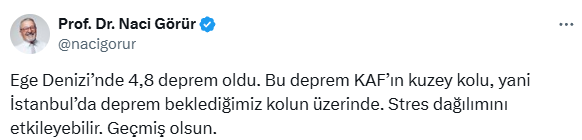 Naci Görür'ün açıklamaları