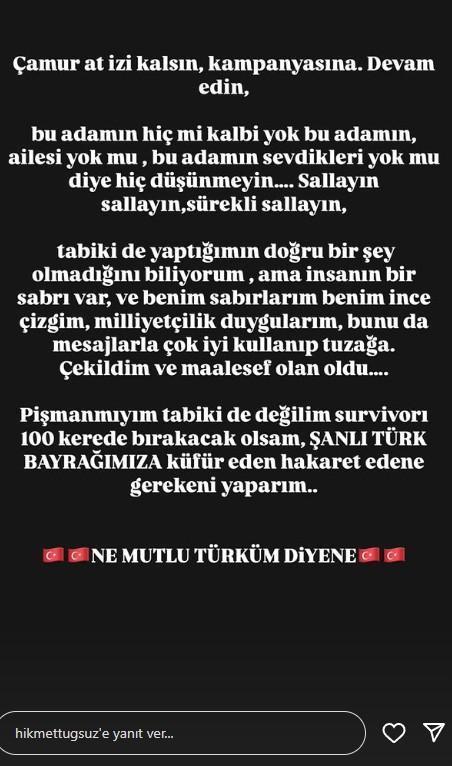Survivor Hikmet Tuğsuz yarışmayı neden apar topar bıraktığını açıkladı