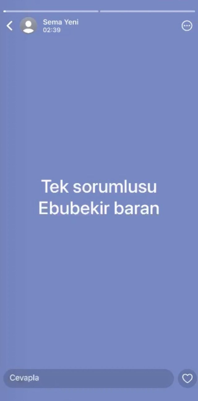Kadının son videosundan bir kesit.